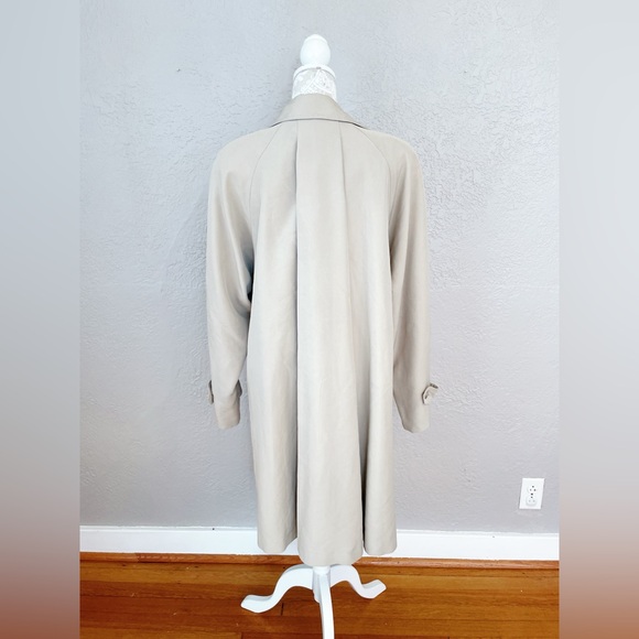 Burberry London Beige Trench Coat with Nova Check Lining Womens Size 12 - Picture 9 of 16